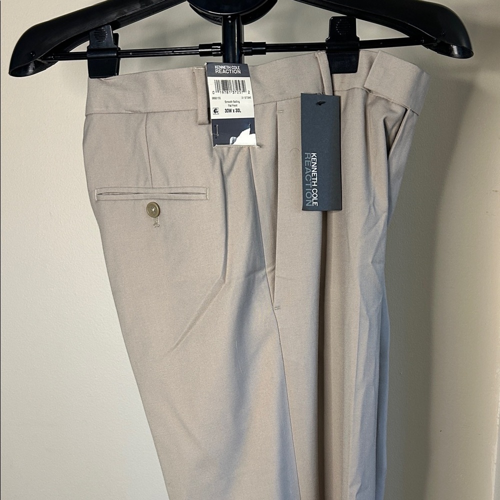 Kenneth Cole Men's Light Gray Dress Pants